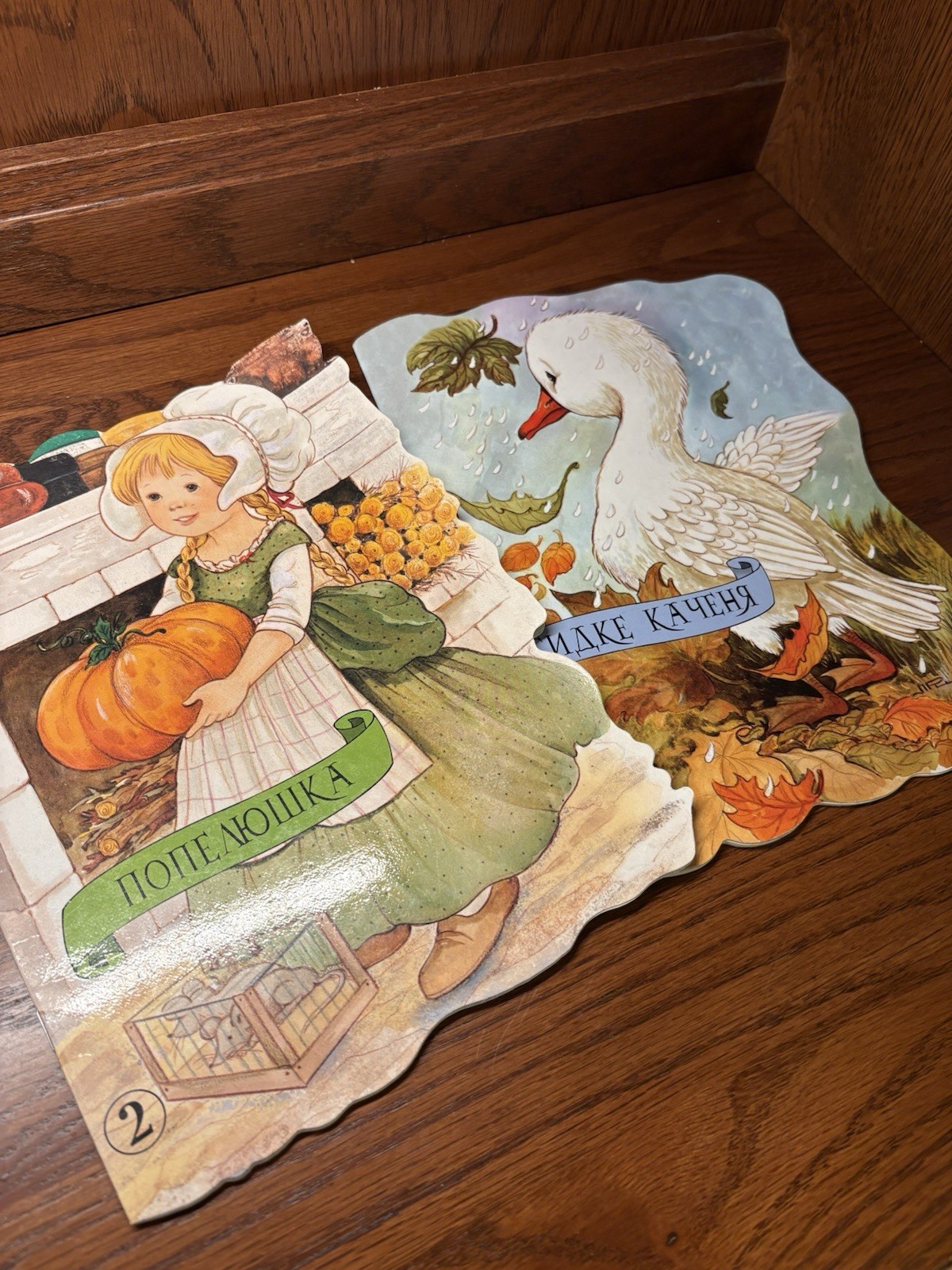 Vintage 1998 Ukrainian Children’s Books – Cinderella & The Ugly Duckling