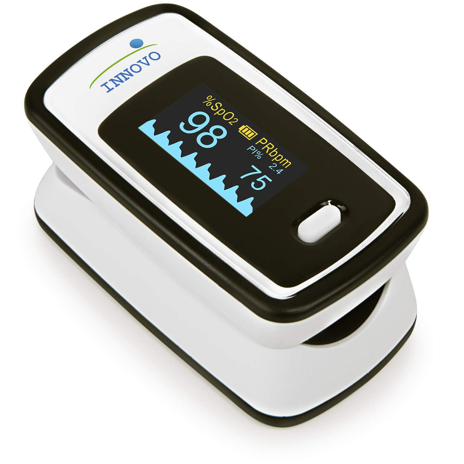 Innovo Deluxe Ip900Ap Fingertip Pulse Oximeter Blood Oxygen Saturation Monitor w