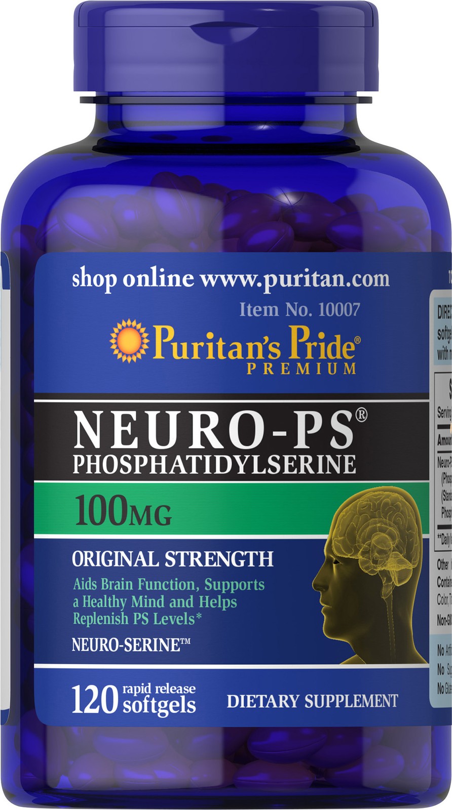 Puritan\'s Pride Neuro-PS (Phosphatidylserine) 100 mg - 120 Softgels