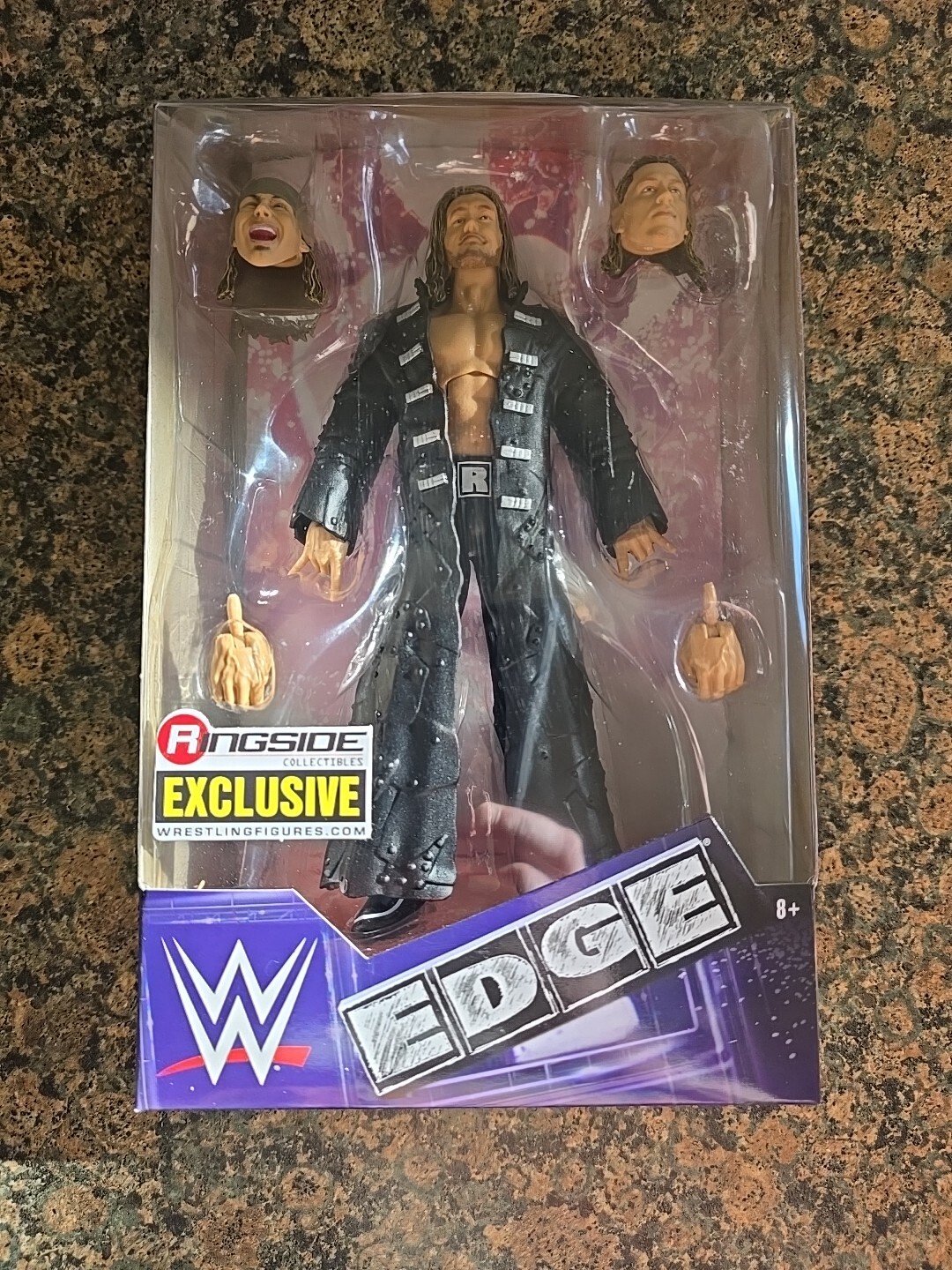 WWE Ringside Exclusive Elite EDGE (Edgeheads) Great Shape Brand New Sealed WWE Ringside Exclusive Elite EDGE (Edgeheads) Great Shape Brand New Sealed