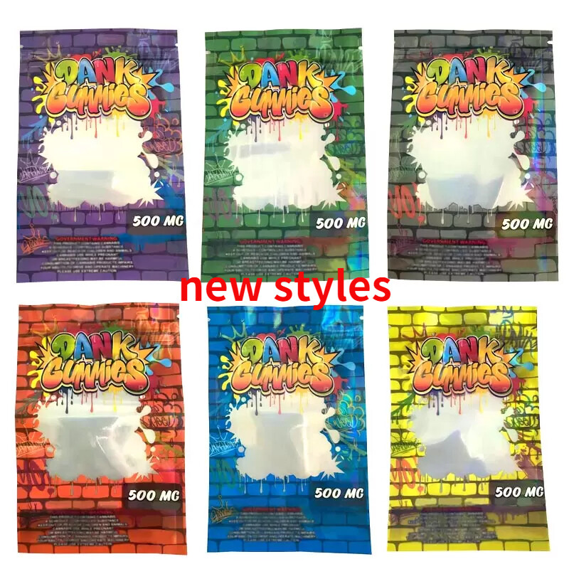 50/100pcs Empty Gummies Candy Bags Resealable Food Storage Bags Zipper Pouch