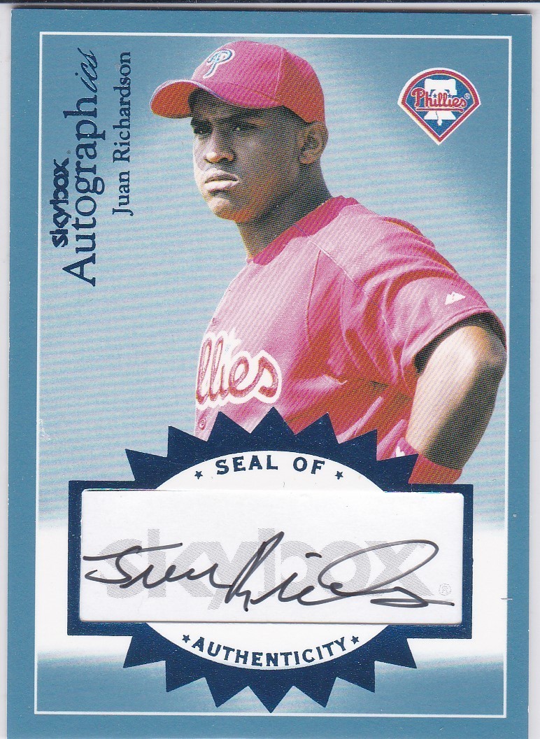 2004 Skybox Autographics 138/345 Juan Richardson Auto 2004 Skybox Autographics 138/345 Juan Richardson Auto