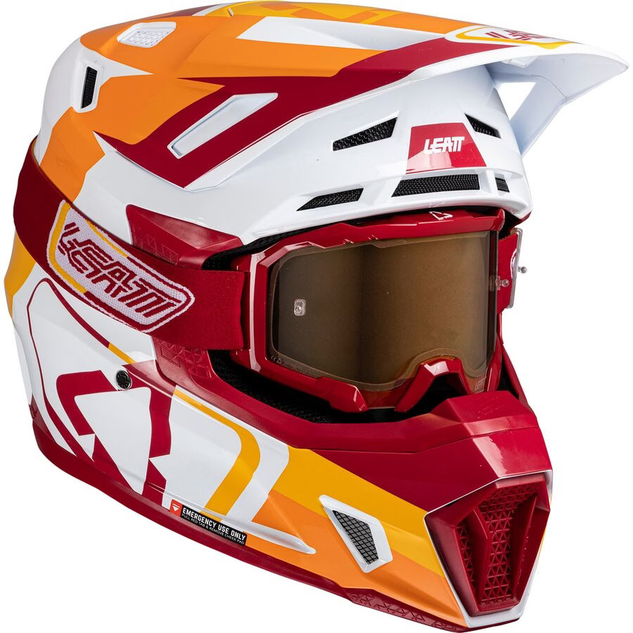 Leatt 2025 Moto 7.5 Composite Helmet With 4.5 Velocity Goggles