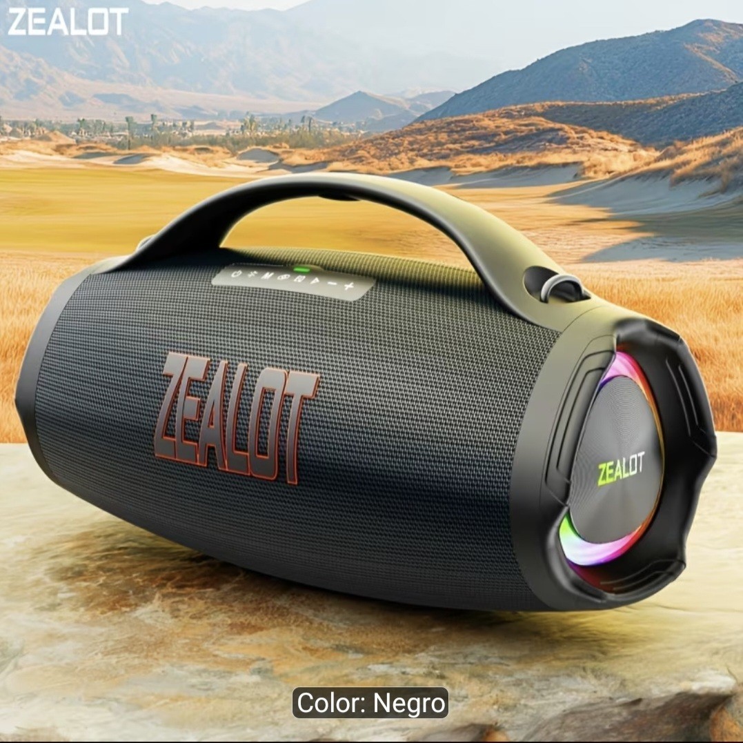 ZEALOT S89 Bluetooth Boombox Speaker LED Light AUX USB FM Black/Red ZEALOT S89 Bluetooth Boombox Speaker LED Light AUX USB FM Black/Red