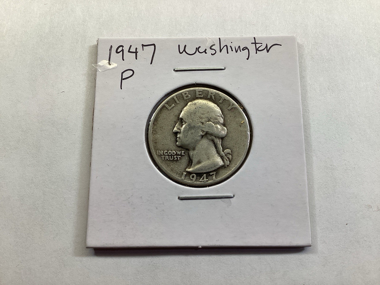 1947 P Washington 90% Silver Quarter from Philadelphia Mint 010126 51c