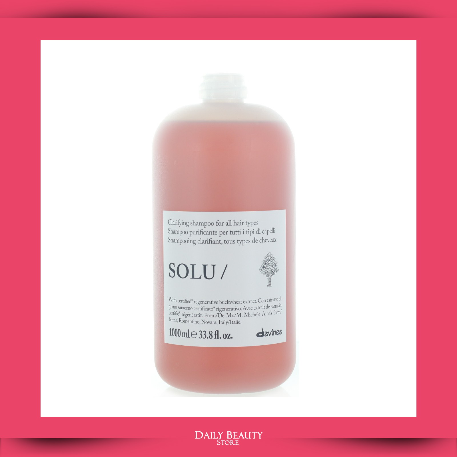 Davines SOLU Shampoo 1000ml 33.8oz NEW FAST SHIP Davines SOLU Shampoo 1000ml 33.8oz NEW FAST SHIP
