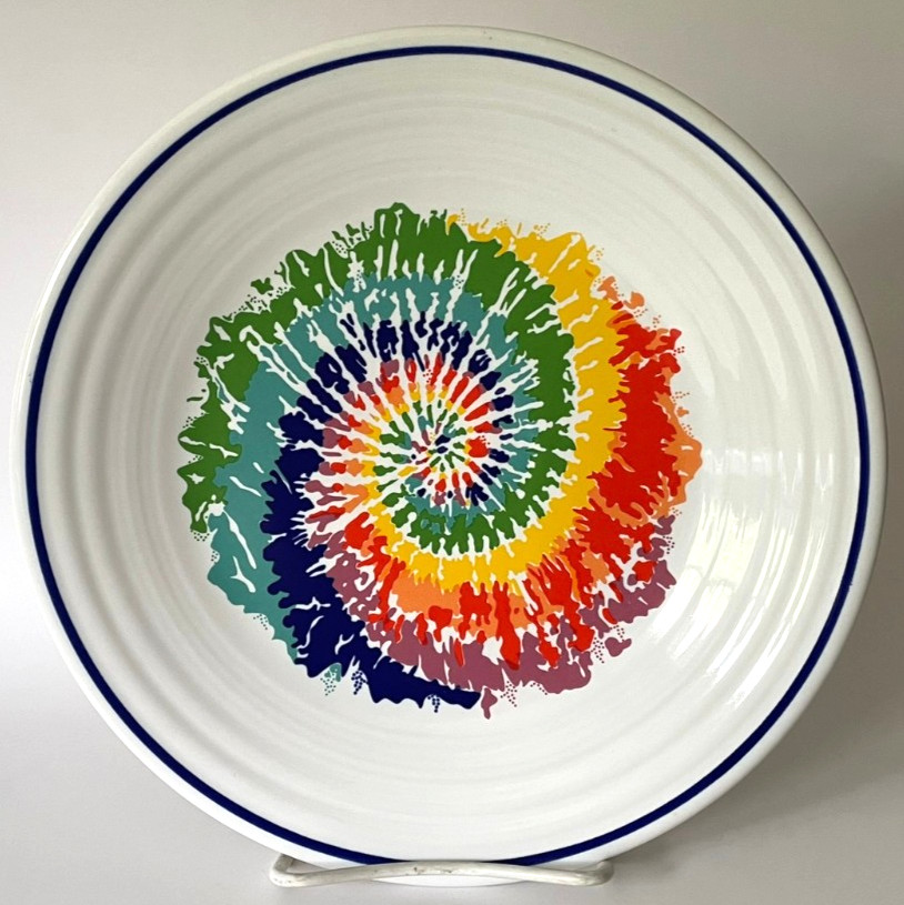 Fiesta Tied & Dyed Luncheon Plate 9\