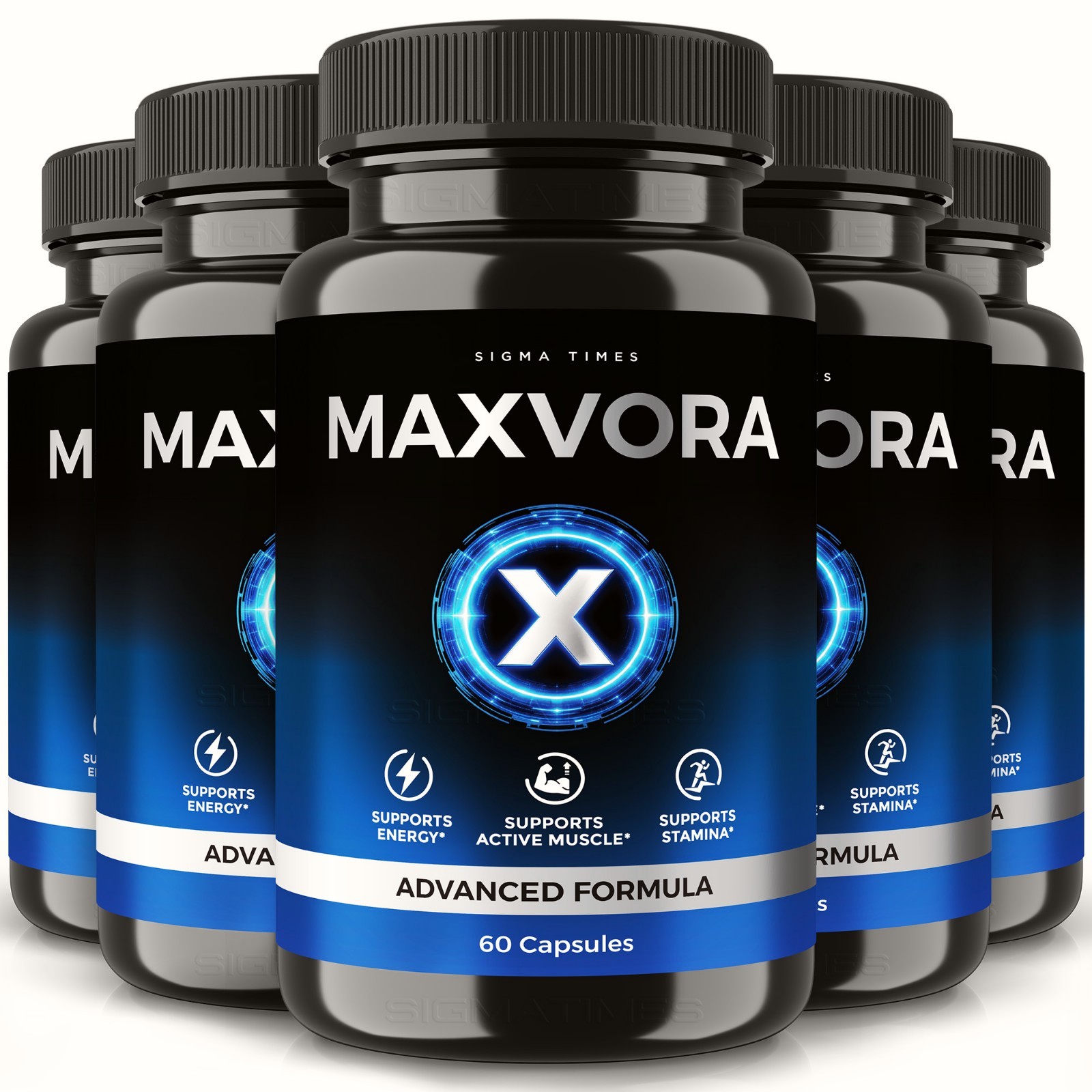 Maxvora Capsules - Male Vitality, Performance & Stamina Support for Men (5 Pack)