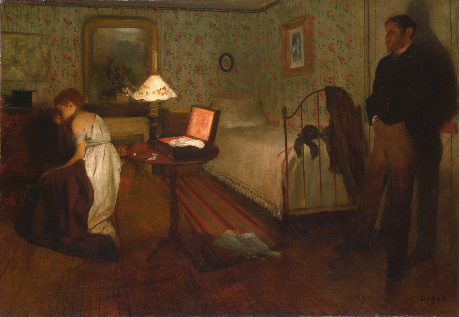 Interior by Edgar Degas Art Print 8x10 Public Domain