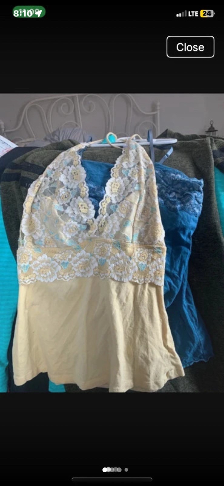 Authentic Y2K Gadzooks (circa late 90’s) Lace Halter Top