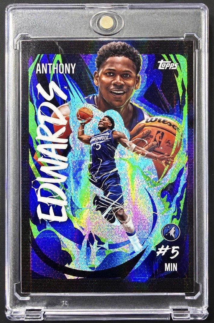 2025-26 Topps Chrome Anthony Edwards Ultra Violet SSP Case Hit Timberwolves