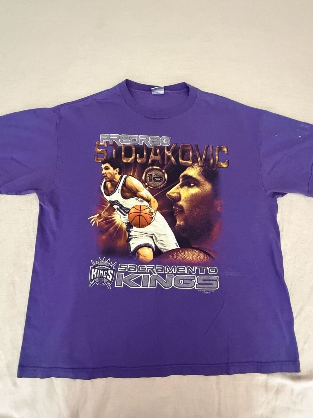 Vintage Delta Pro Weight Predrag Stojakovic Sacramento Kings NBA T-Shirt XL Vintage Delta Pro Weight Predrag Stojakovic Sacramento Kings NBA T-Shirt XL