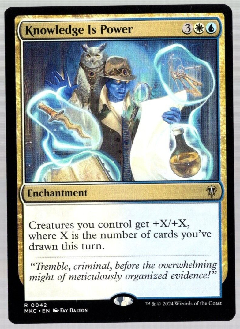 Knowledge Is Power 0042 Non Foil Rare Murders at Karlov Manor MTG Near Mint