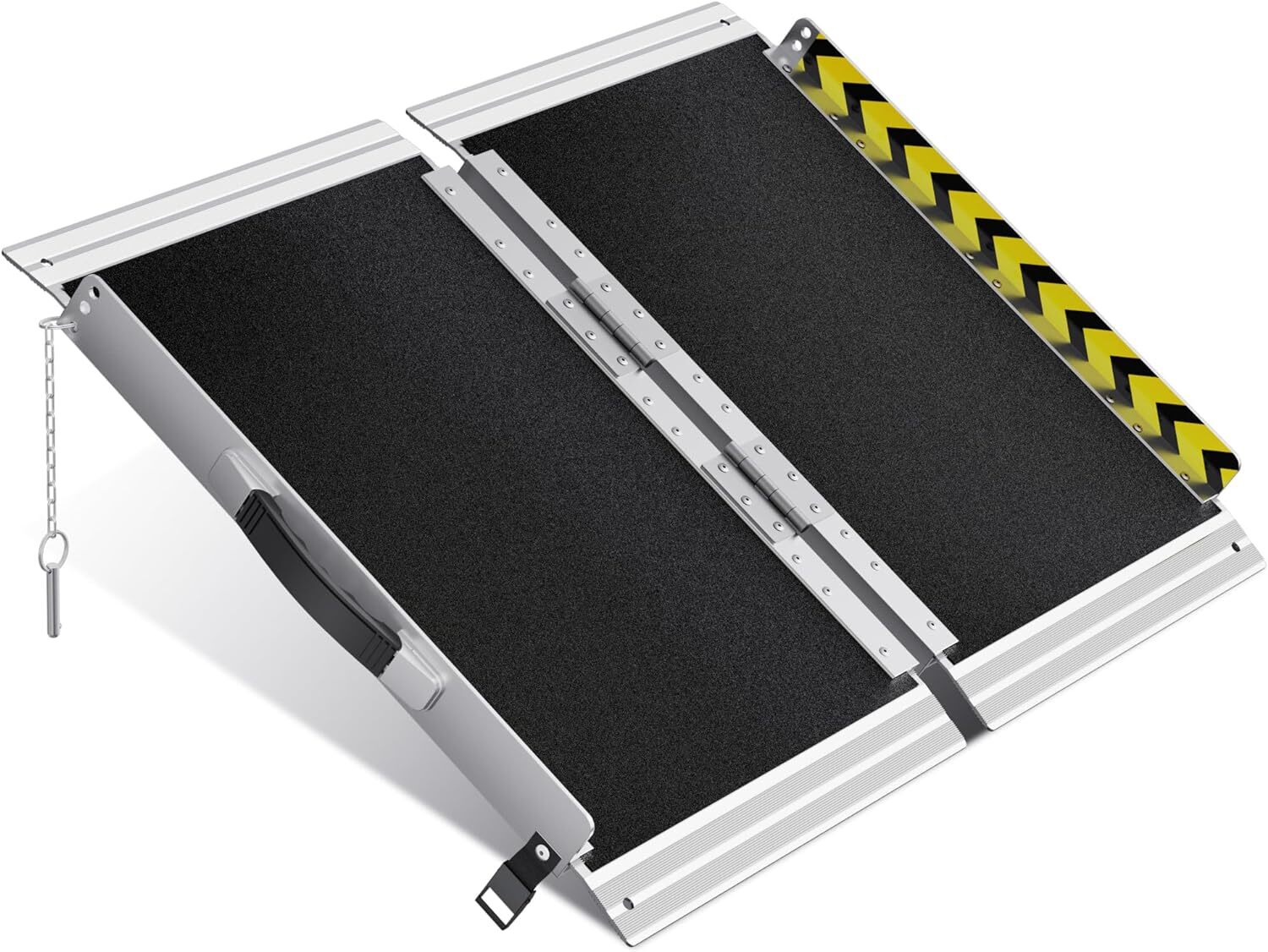 2/3/4/5/6/7/8/10FT Home Wheelchair Ramp Non-Skid Folding Aluminum Ramps Steps