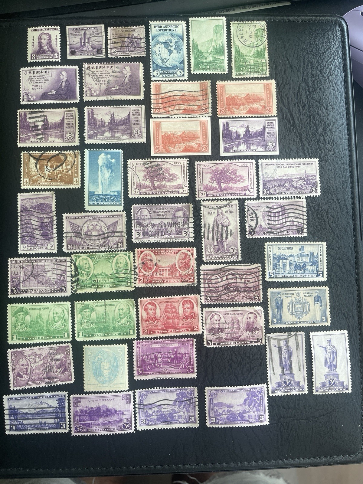 US  43 Stamps 1933-1937  ( 16 Mints, 27 Used),F/VF, See Photos