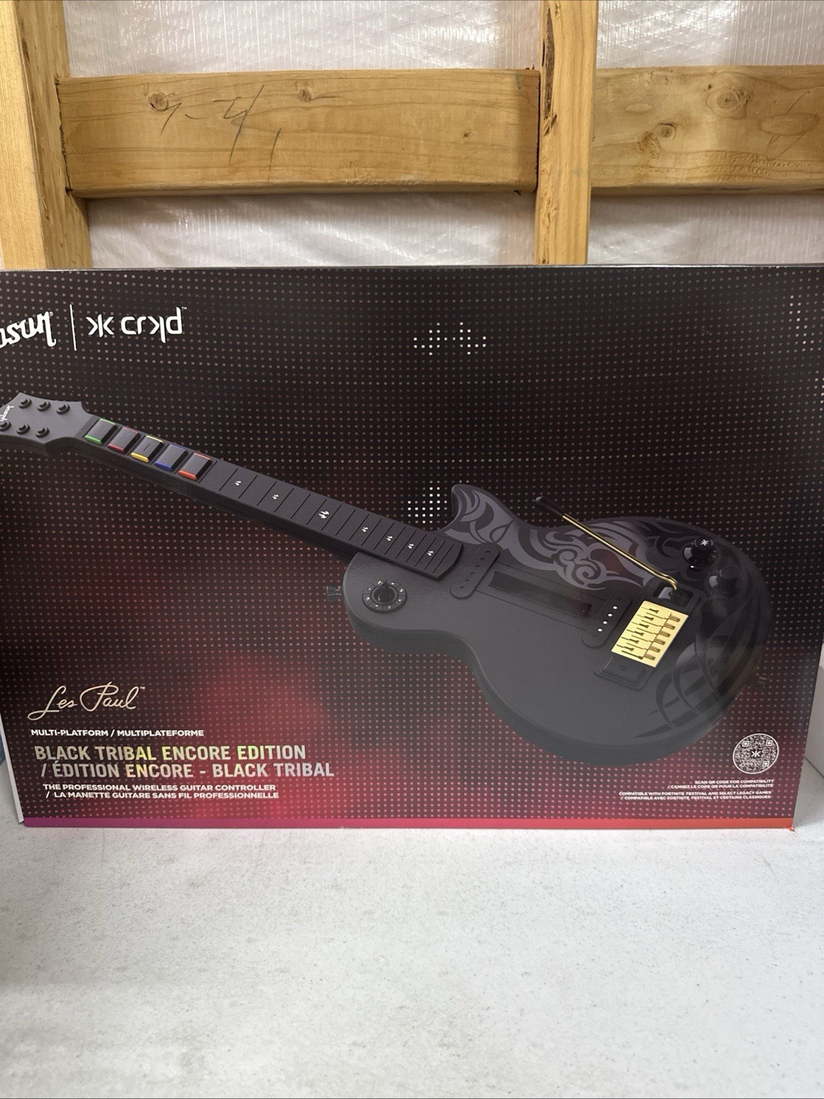CRKD Gibson Les Paul Guitar Black Tribal Encore - Multi Platform NEW