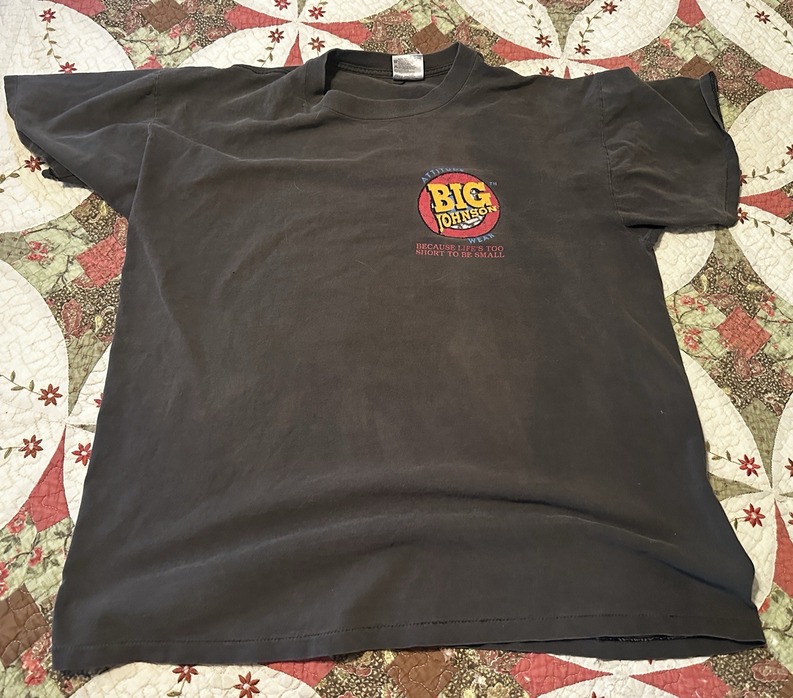 VINTAGE ONEITA POWER-T BIG JOHNSON SINGLE STITCH SHIRT XL 1994 PREOWNED VINTAGE ONEITA POWER-T BIG JOHNSON SINGLE STITCH SHIRT XL 1994 PREOWNED