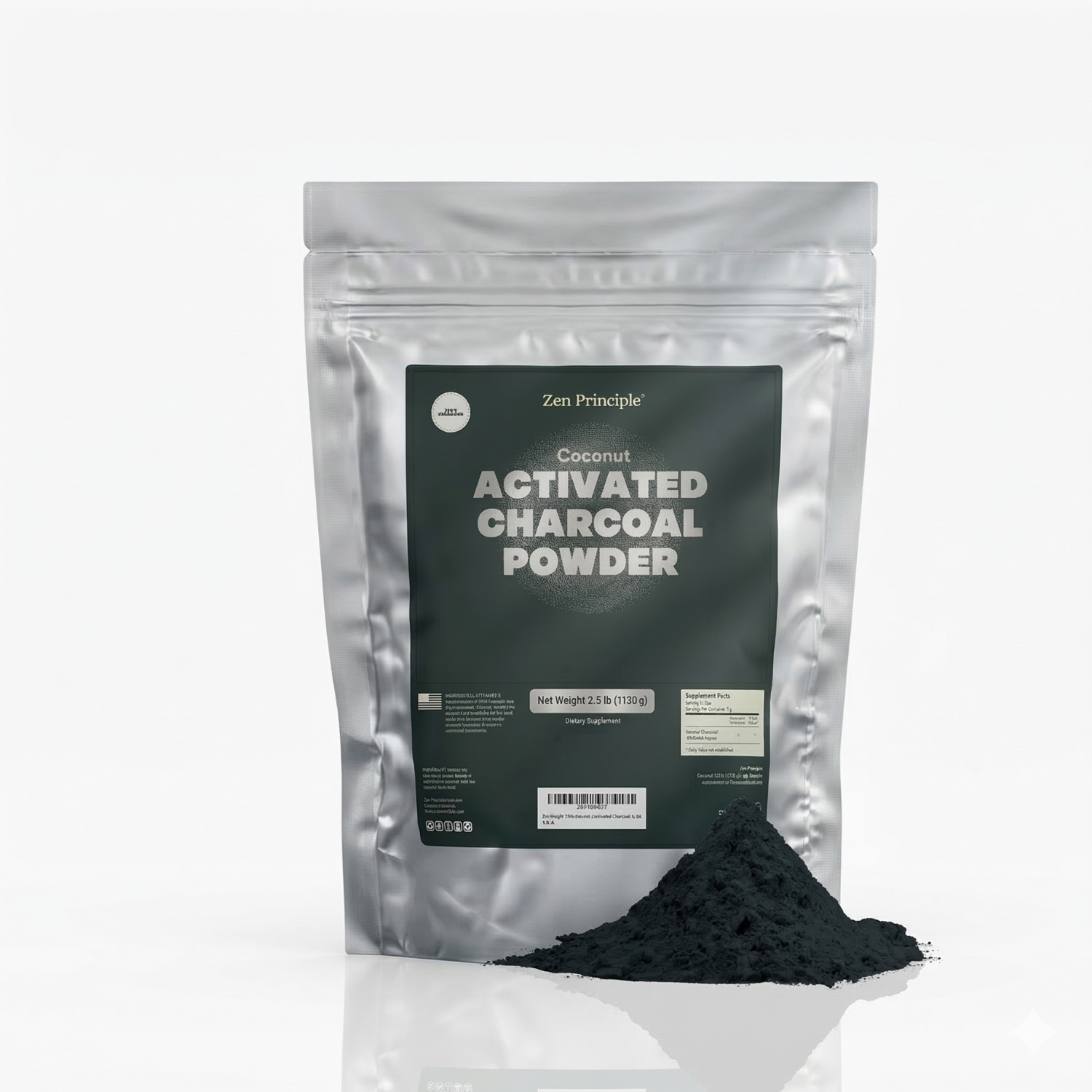  Coconut Activated Charcoal Powder. Teeth Whitening. Made in USA. 2.5 lb