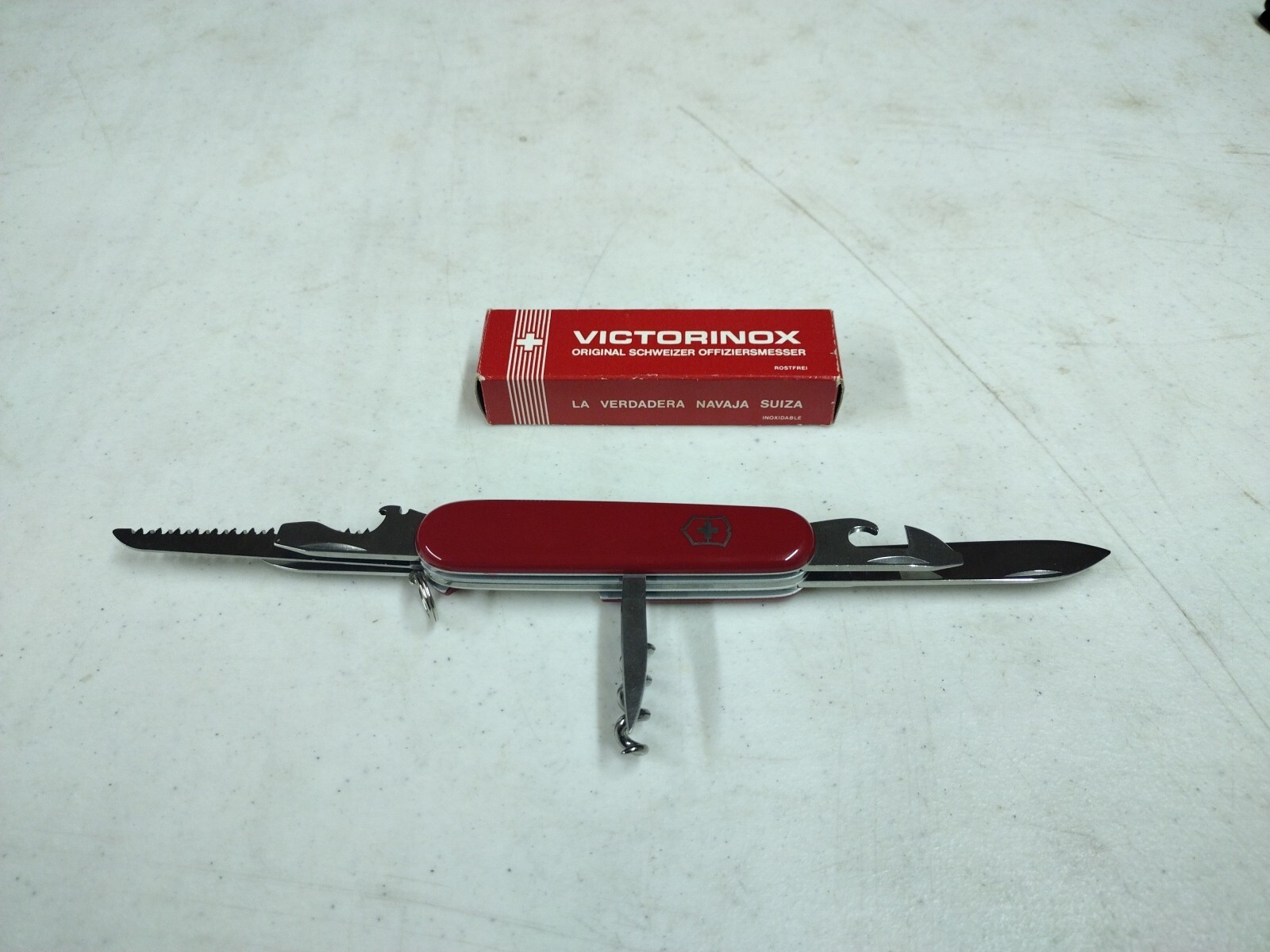 Victorinox Original Shweizer Offiziersmesser 7 Tool Swiss Pocket Knife & Box Victorinox Original Shweizer Offiziersmesser 7 Tool Swiss Pocket Knife & Box