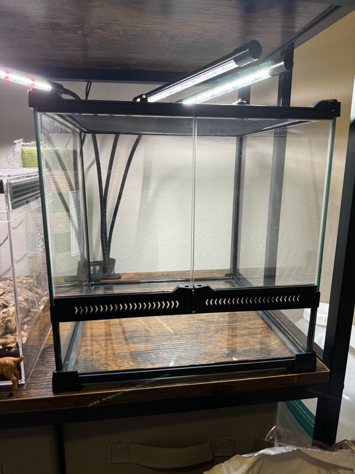 12 x 12 x 12 Glass Front-opening Terrarium Tank Reptile Tarantula Enclosure 12 x 12 x 12 Glass Front-opening Terrarium Tank Reptile Tarantula Enclosure