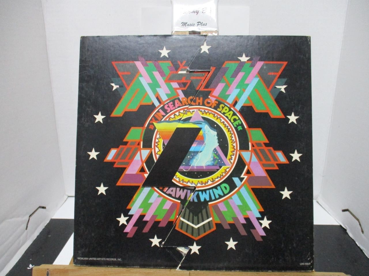HAWKWIND LP In Search Of Space UAS 5567 1972 Die-Cut Ultrasonic Clean Played