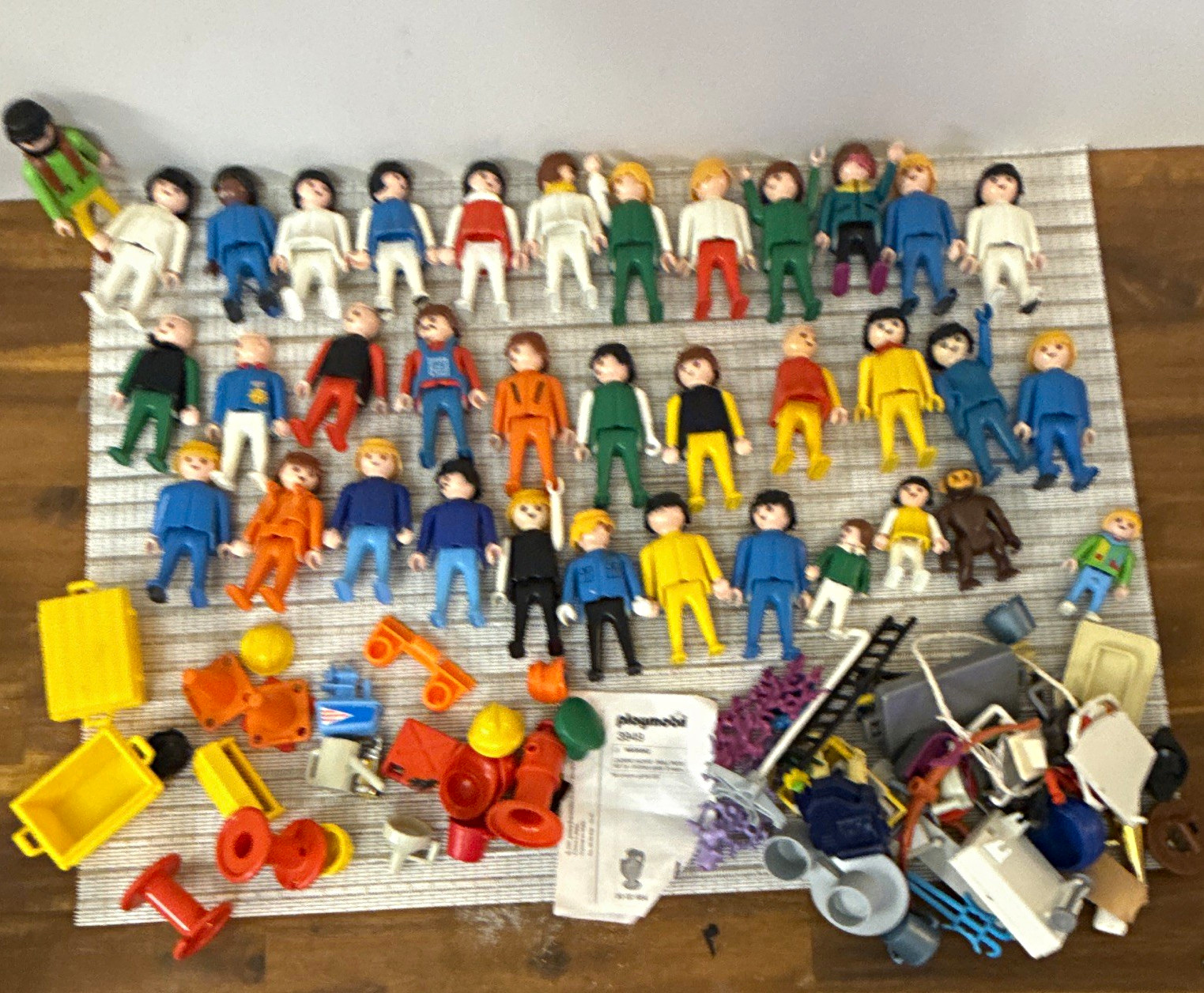 Vintage 1974 Playmobil Geobra Bulk Lot Figures Hella Racing Accessories Set