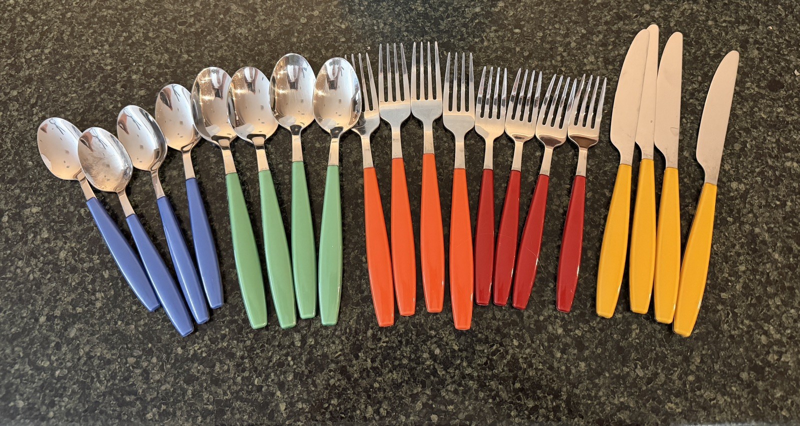 Fiesta JAMBOREE Multicolor 20pc Flatware Set Chambridge Stainless Steel 4 sets Fiesta JAMBOREE Multicolor 20pc Flatware Set Chambridge Stainless Steel 4 sets