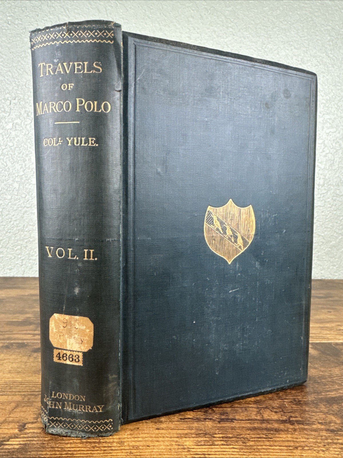 1875 THE BOOK OF SER MARCO POLO BY HENRY YULE 2ND EDITION MAPS FOLDOUTS ~ VOL II