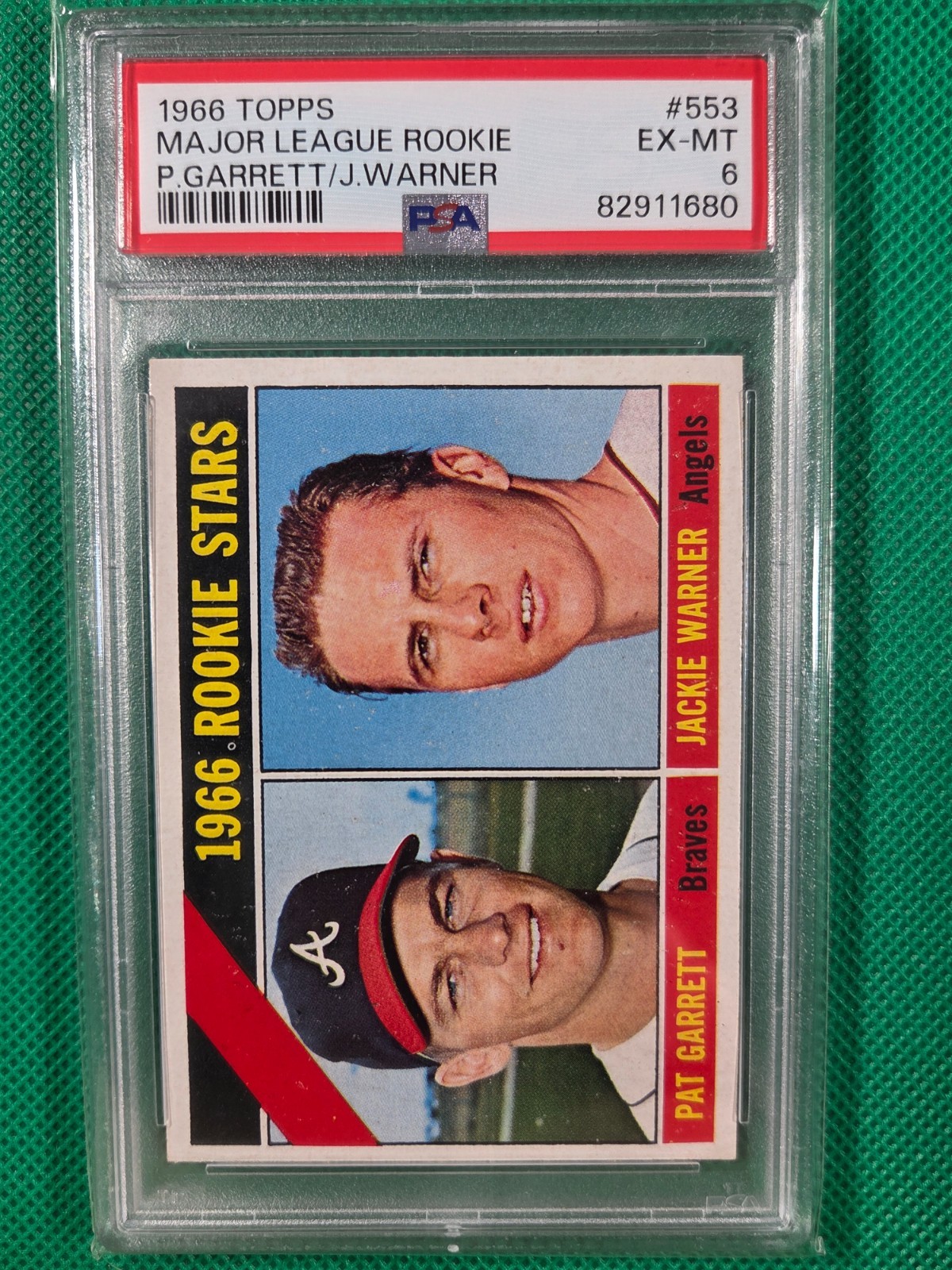 1966 Topps- #553 Garrett/Warner PSA 6, EX-MT High Number