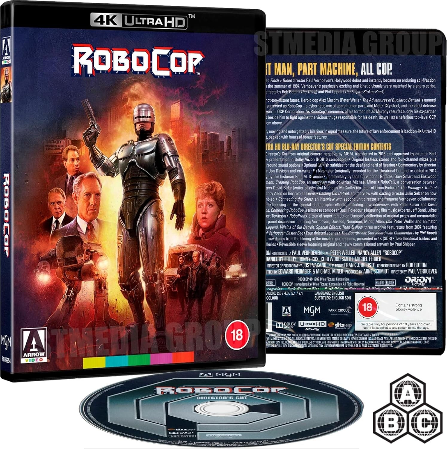 RoboCop (1987) 4K UHD + Blu-ray [Region Free] Director's Cut / Reversible Cover