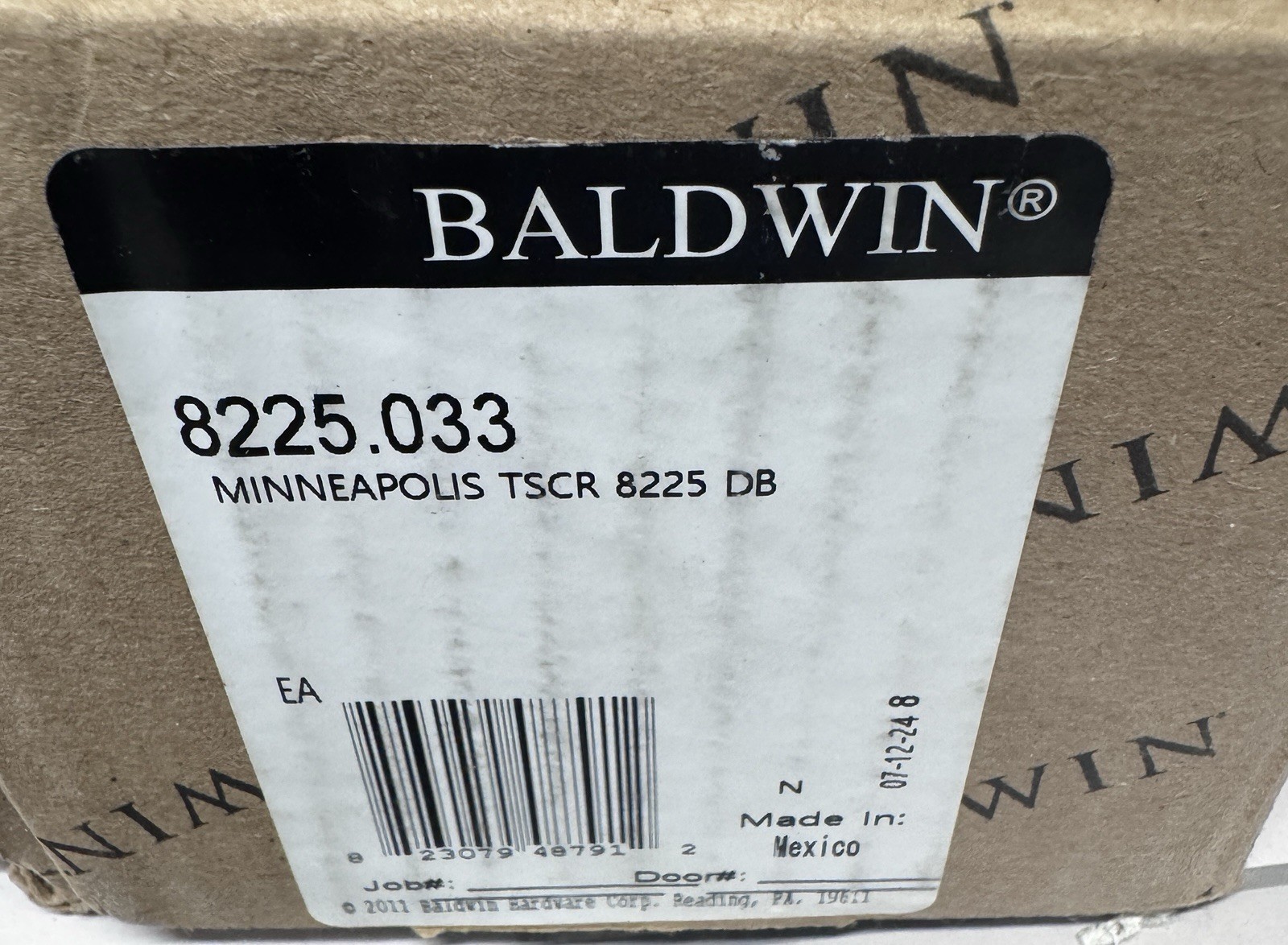 Baldwin 8225.033 Minneapolis, Touchscreen Deadbolt, Vintage Brass Baldwin 8225.033 Minneapolis, Touchscreen Deadbolt, Vintage Brass