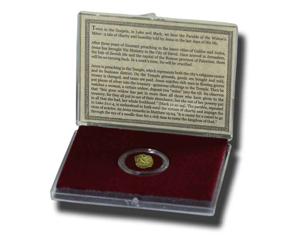Widows Mite * High Grade * Judean Prutah COMES IN DISPLAY BOX w HISTORY & COA