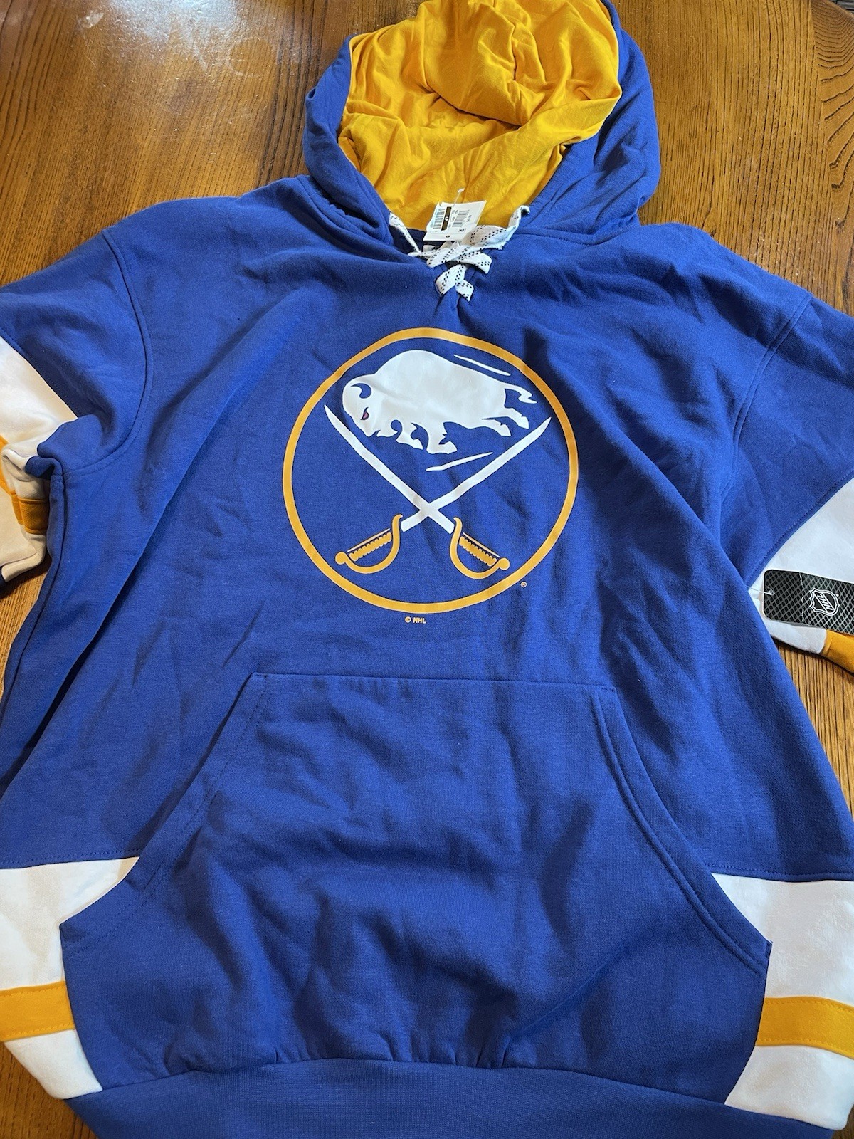 Buffalo Sabres NHL Blue Hoodie Pullover Size L Officially Licensed Buffalo Sabres NHL Blue Hoodie Pullover Size L Officially Licensed
