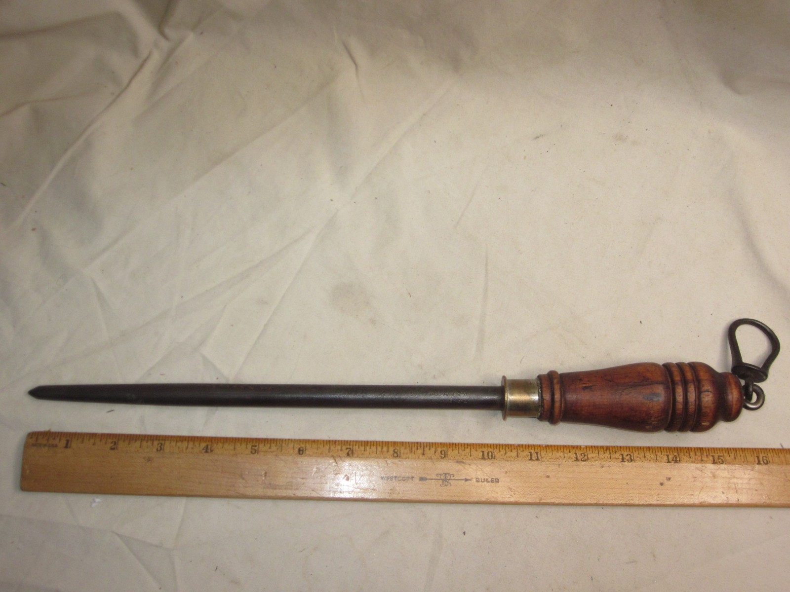 vintage  H.S. B & CO. sharpening rod cutlery knife sharpener OVB honing stick