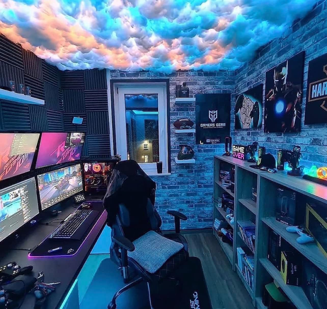 3D Thundercloud Ceiling LED Light, DIY Creative Night Lights,32Ft