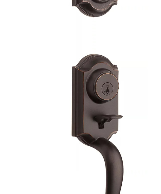 Montara Single Cylinder Door Handset with Juno Entry Door Knob - Venetian Bronze