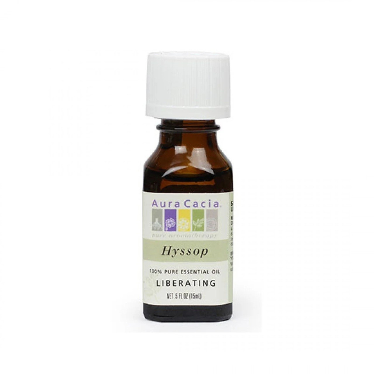 Aura Cacia Hyssop 100% Essential Oil 0.5 fl oz (15 ml) - Aged Aura Cacia Hyssop 100% Essential Oil 0.5 fl oz (15 ml) - Aged