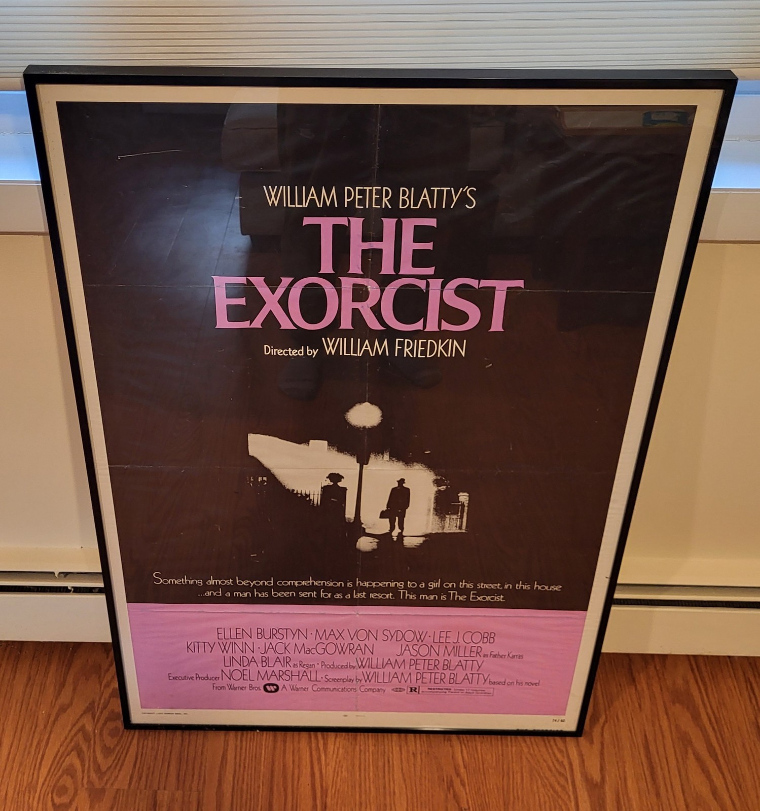 THE EXORCIST   Professionally Framed Folded Poster  1974 WARNER BROS
