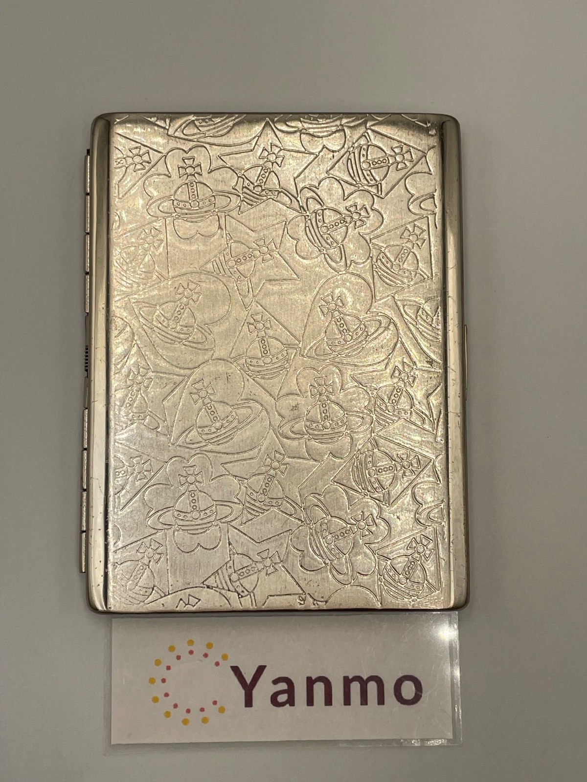 Discontinued Vivienne Westwood cigarette case business card holder Silver Used
