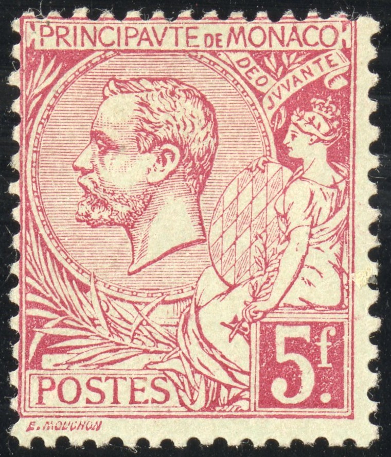 Monaco Stamps # 28 MH VF Scott Value $200.00
