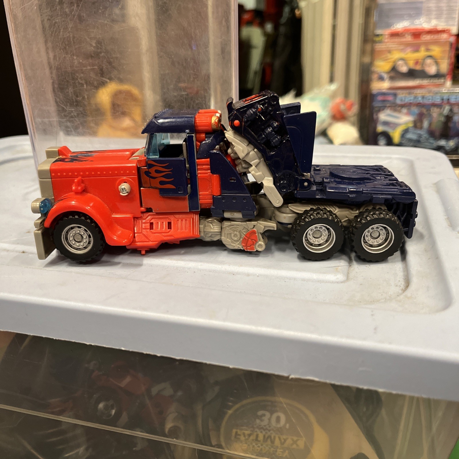 Transformers Action Figure Movie Version Optimus Prime Incomplete ( X 1 )