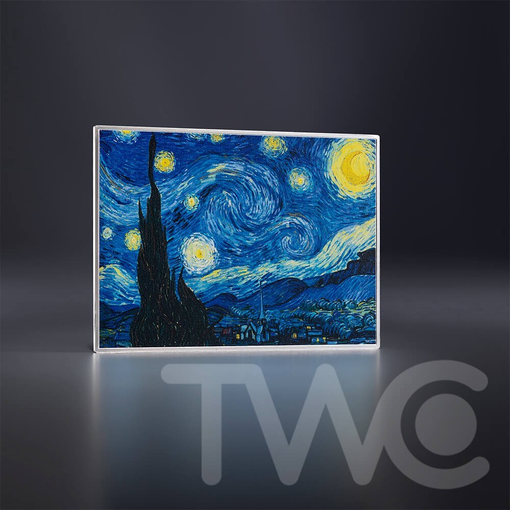 2026 Cameroon MINT XXI Art Gallery - Starry Night, Vincent van Gogh Silver Coin 2026 Cameroon MINT XXI Art Gallery - Starry Night, Vincent van Gogh Silver Coin