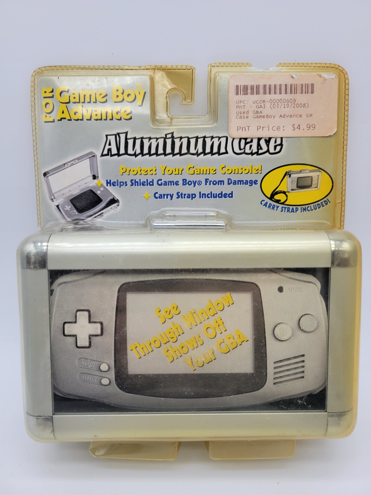 Vintage NOS INTEC Aluminum Case for Nintendo GAME BOY Gameboy Advance GBA