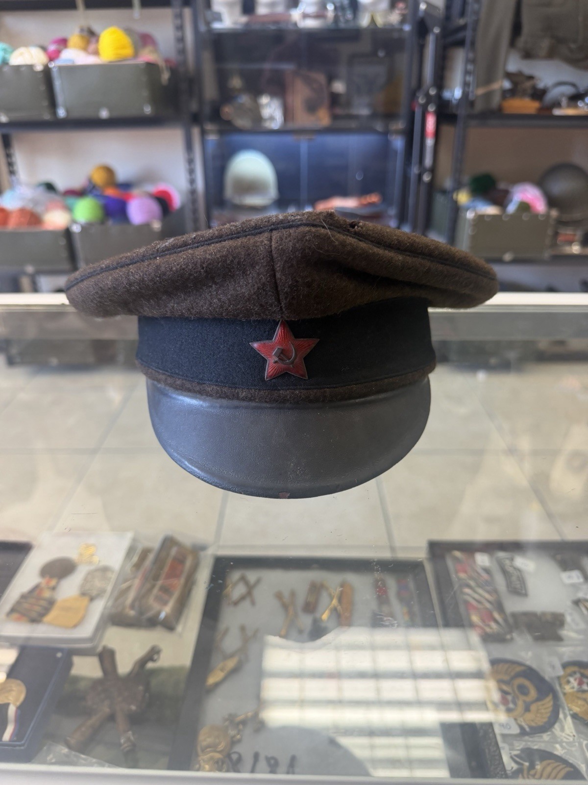 Early Post WWII German Made Soviet Chemical Troops Visor