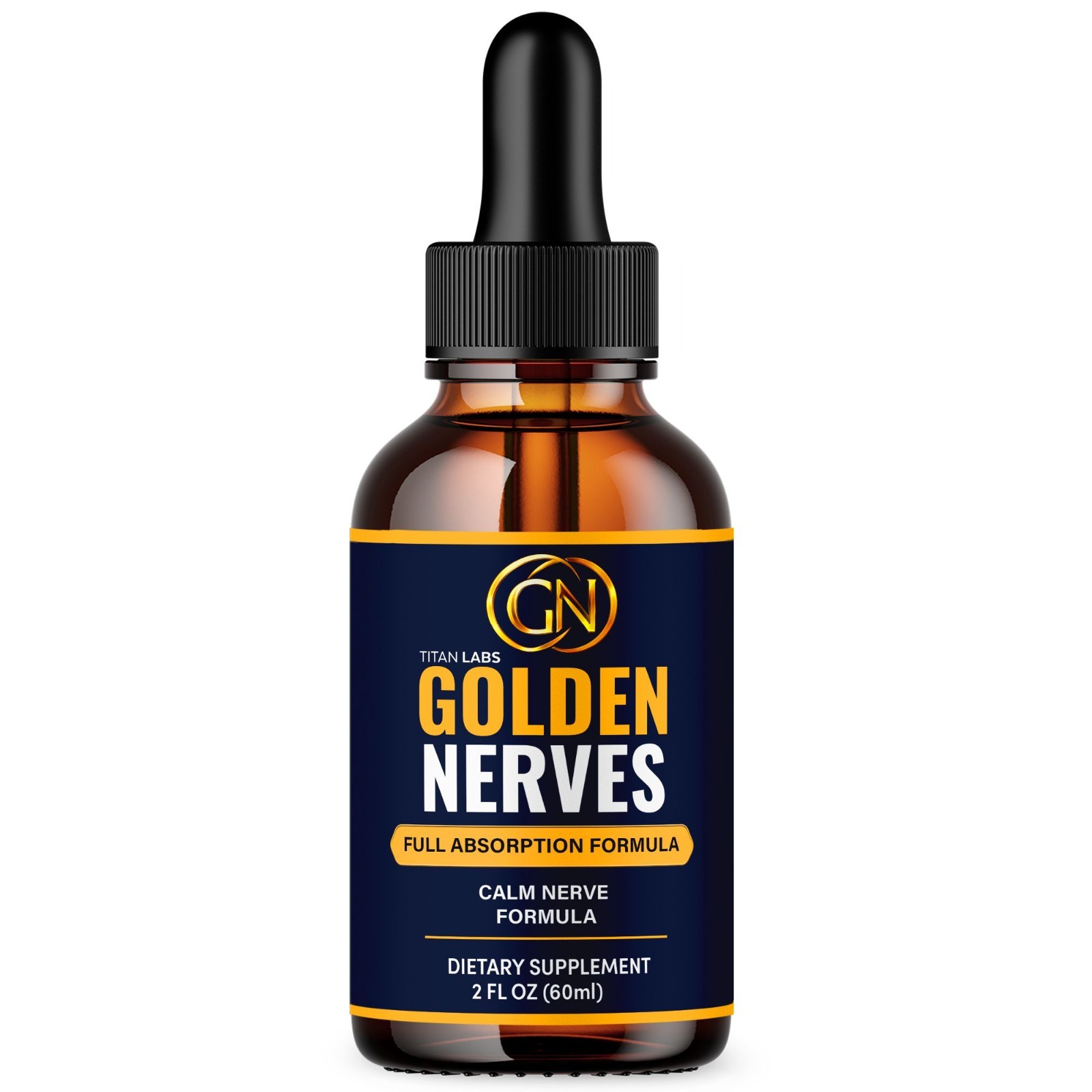 Golden Nerves Drops Advanced Nerve Health Max Support GoldenNerves 30 Servings