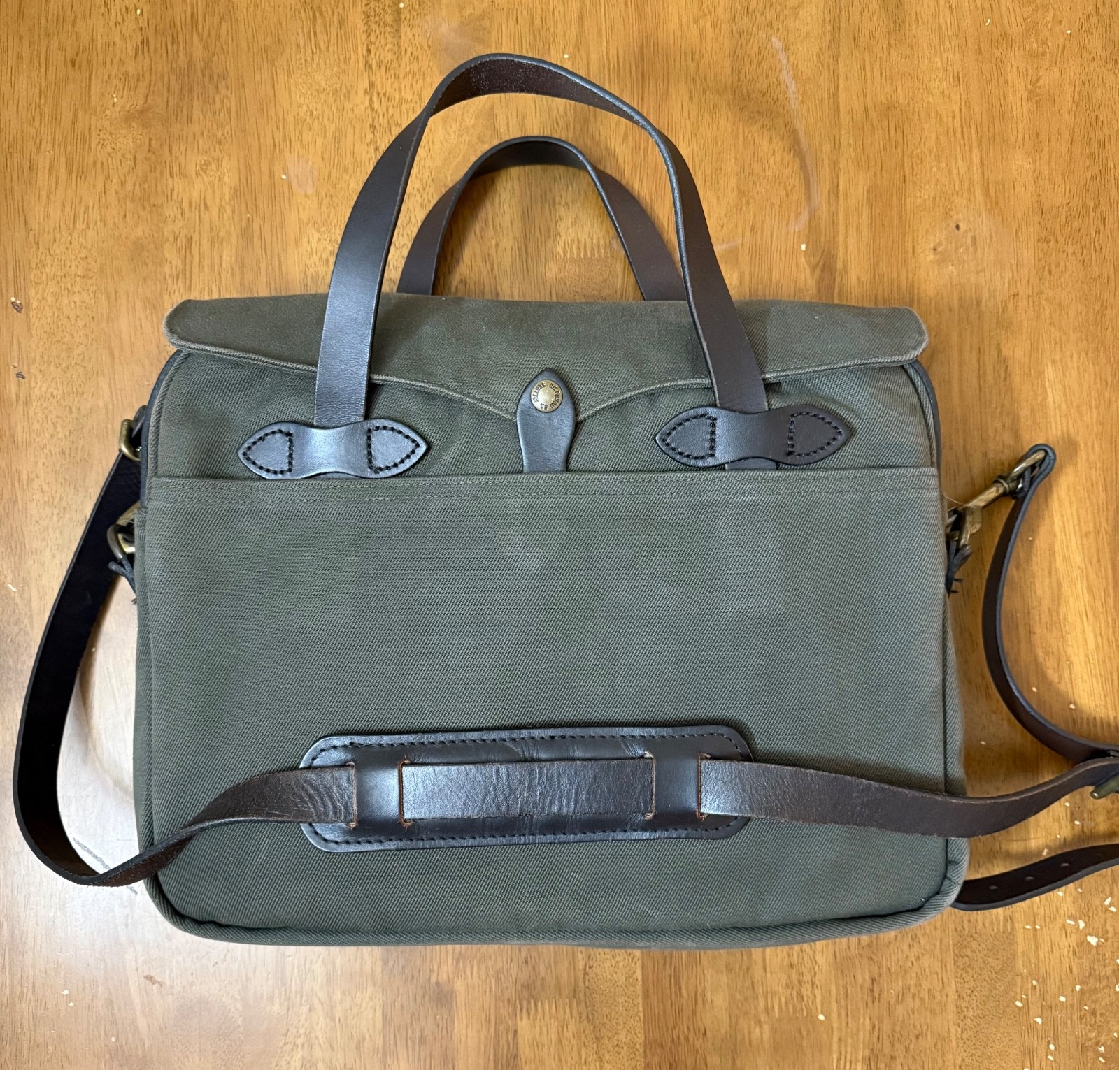 Filson 256 Original Briefcase Otter Green EXCELLENT Leather Made USA 70256 Filson 256 Original Briefcase Otter Green EXCELLENT Leather Made USA 70256
