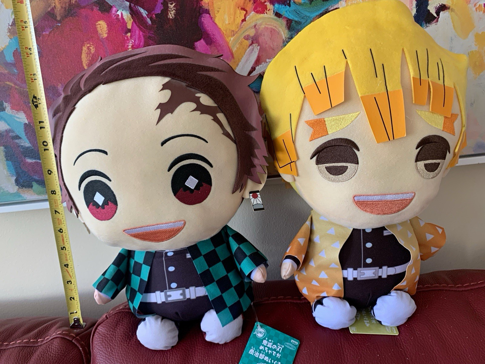 Demon Slayer Tanjiro Zenitsu 12” Plush Lot w/ Tags Banpresto Toreba ufotable F/S