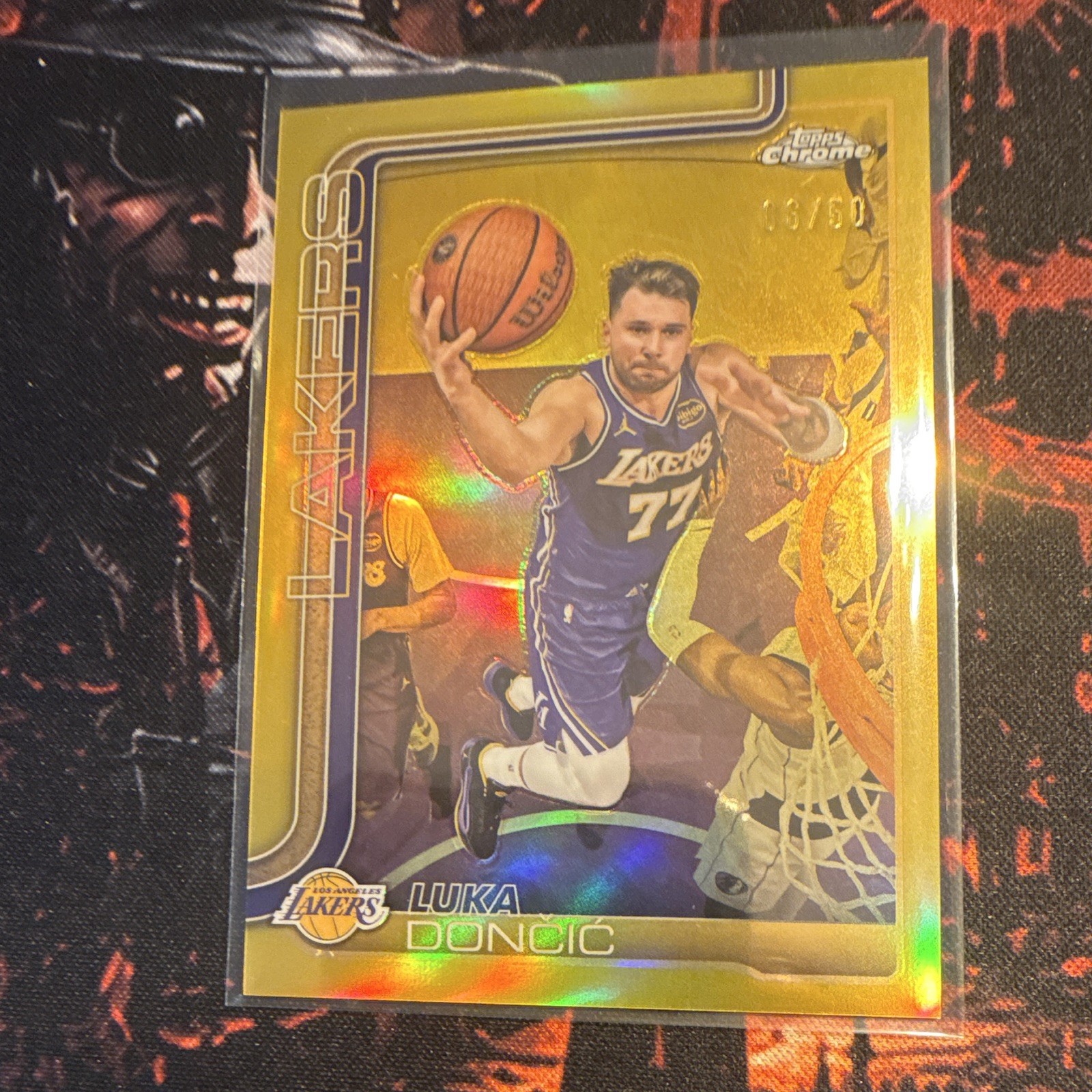 Topps 2026 Chrome Luka Dončić #2 LA Lakers Serial Numbered /50 True Gold