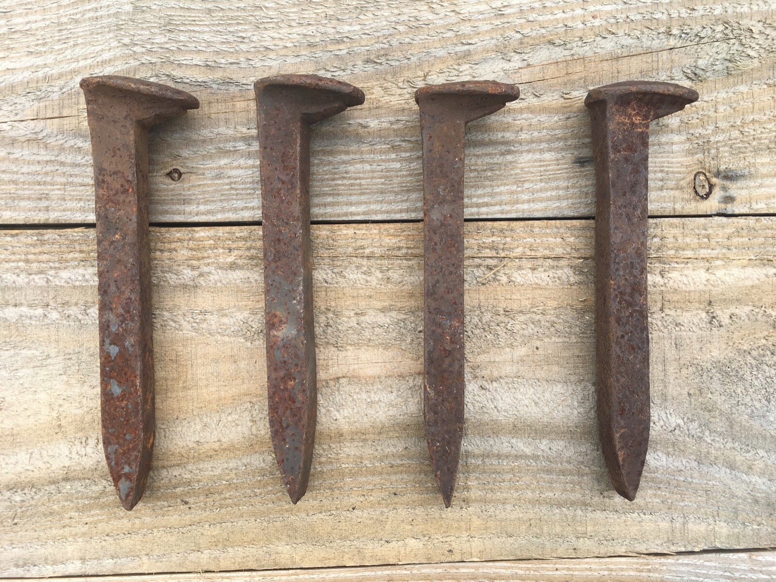 Steel Railroad Spikes Set of 4