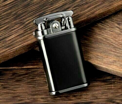 Chief Retro Oil Petrol Gasoline Cigarette Metal Lighter w/ Gift Box in Black